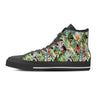 Tropical Bird Patchwork Print Women's High Top Shoes-grizzshop