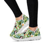 Tropical Bird Patchwork Print Women's Sneakers-grizzshop