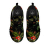 Tropical Black Hawaii Print Pattern Black Sneaker-grizzshop