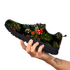 Tropical Black Hawaii Print Pattern Black Sneaker-grizzshop