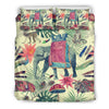 Tropical Elephant Print Duvet Cover Bedding Set-grizzshop