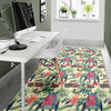 Tropical Elephant Print Floor Mat-grizzshop