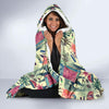 Tropical Elephant Print Hooded Blanket-grizzshop