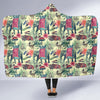 Tropical Elephant Print Hooded Blanket-grizzshop