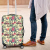 Tropical Elephant Print Luggage Cover Protector-grizzshop