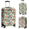 Tropical Elephant Print Luggage Cover Protector-grizzshop