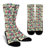 Tropical Elephant Print Unisex Crew Socks-grizzshop