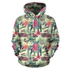 Tropical Elephant Print Women Men Pullover Hoodie-grizzshop