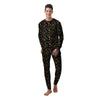 Tropical Embroidery Print Pattern Men's Pajamas-grizzshop