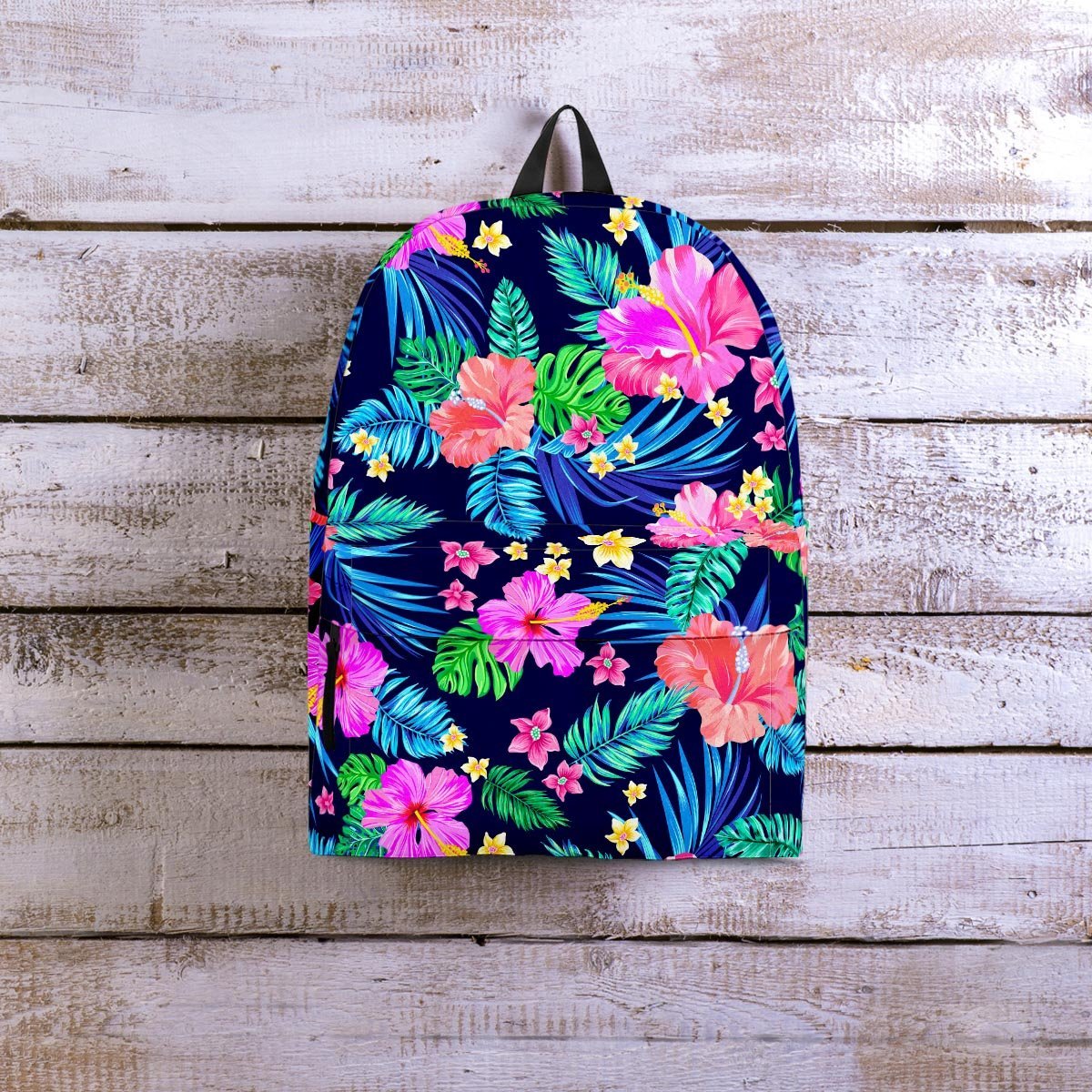 Tropical Exotic Flowers Hibiscus Hawaiian Print Backpack-grizzshop