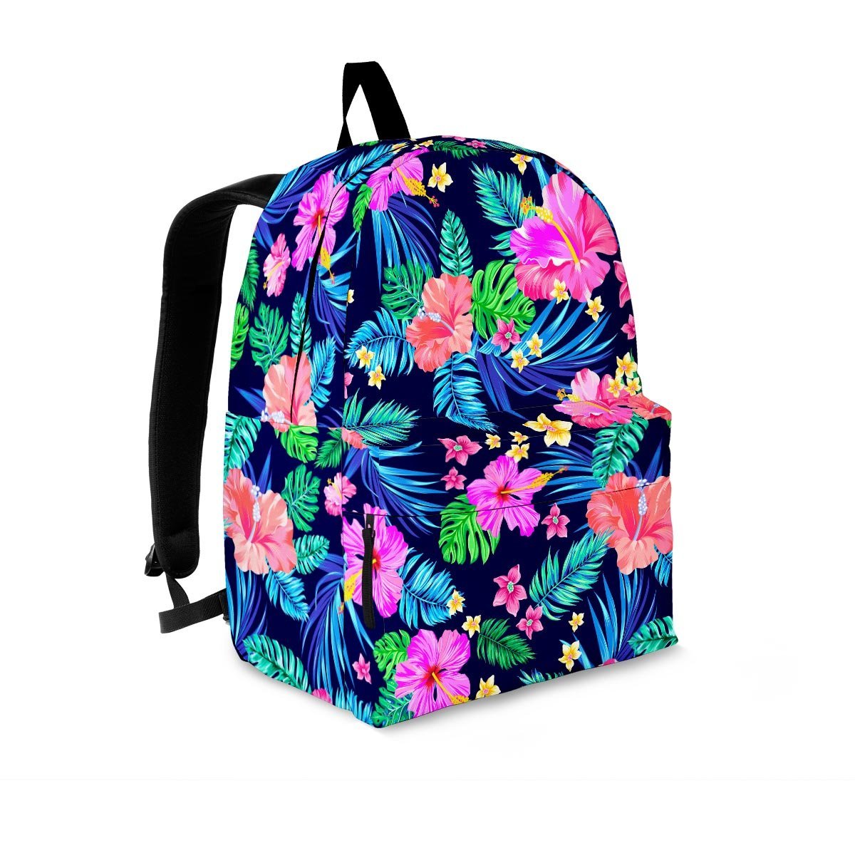 Tropical Exotic Flowers Hibiscus Hawaiian Print Backpack-grizzshop