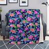 Tropical Exotic Flowers Hibiscus Hawaiian Print Blanket-grizzshop