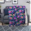 Tropical Exotic Flowers Hibiscus Hawaiian Print Blanket-grizzshop