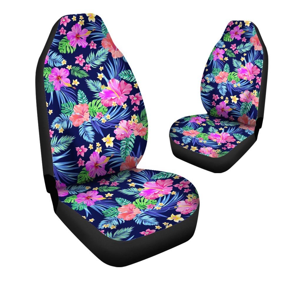 Tropical Exotic Flowers Hibiscus Hawaiian Print Car Seat Covers-grizzshop