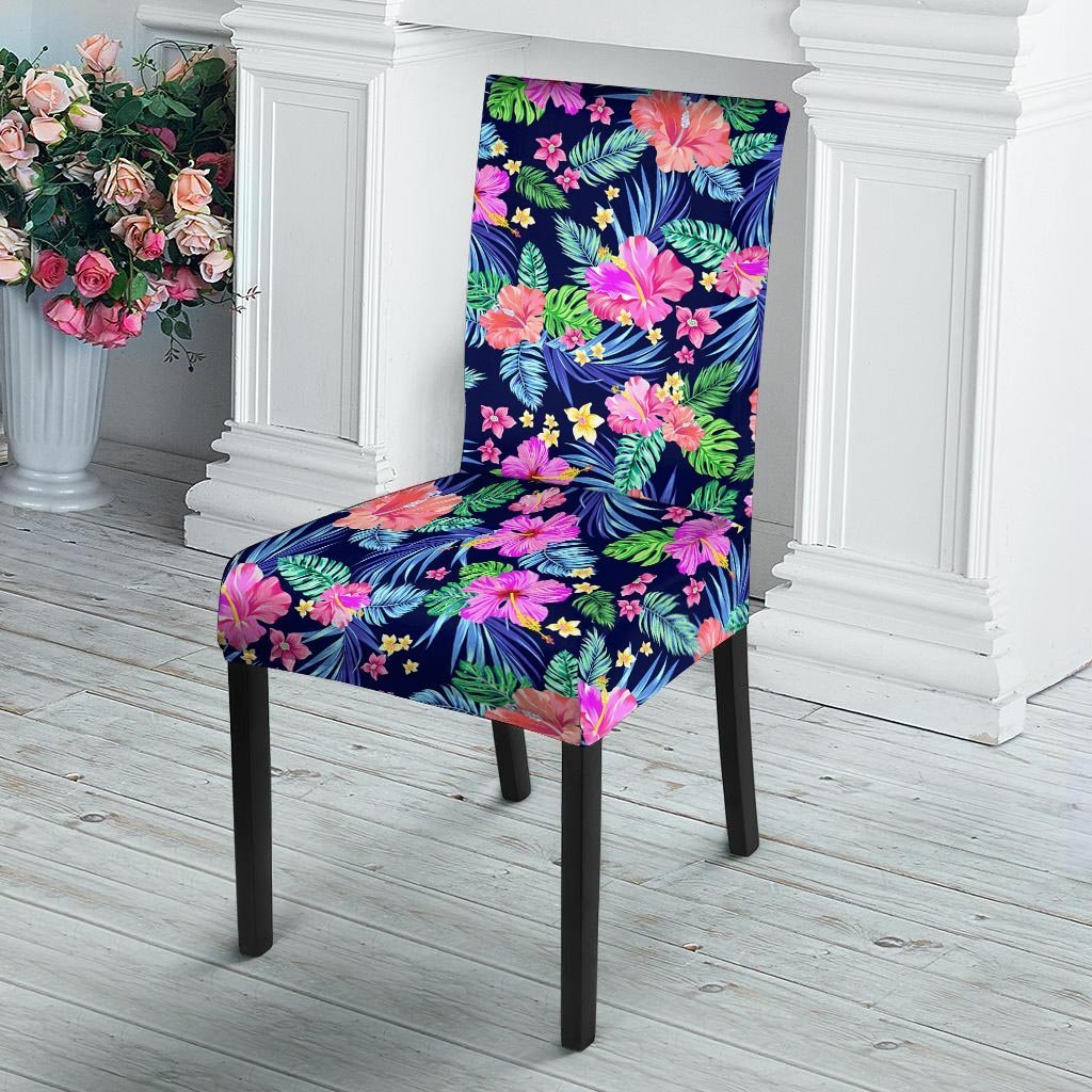 Tropical Exotic Flowers Hibiscus Hawaiian Print Chair Cover-grizzshop