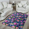 Tropical Exotic Flowers Hibiscus Hawaiian Print Floor Mat-grizzshop