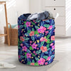 Tropical Exotic Flowers Hibiscus Hawaiian Print Laundry Basket-grizzshop