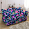 Tropical Exotic Flowers Hibiscus Hawaiian Print Loveseat Cover-grizzshop