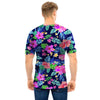 Tropical Exotic Flowers Hibiscus Hawaiian Print Men T Shirt-grizzshop