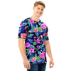 Tropical Exotic Flowers Hibiscus Hawaiian Print Men T Shirt-grizzshop