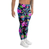 Tropical Exotic Flowers Hibiscus Hawaiian Print Men's Leggings-grizzshop