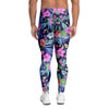 Tropical Exotic Flowers Hibiscus Hawaiian Print Men's Leggings-grizzshop