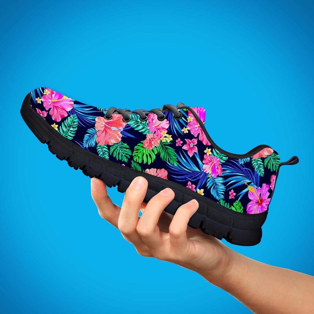 Tropical Exotic Flowers Hibiscus Hawaiian Print Men's Sneakers-grizzshop