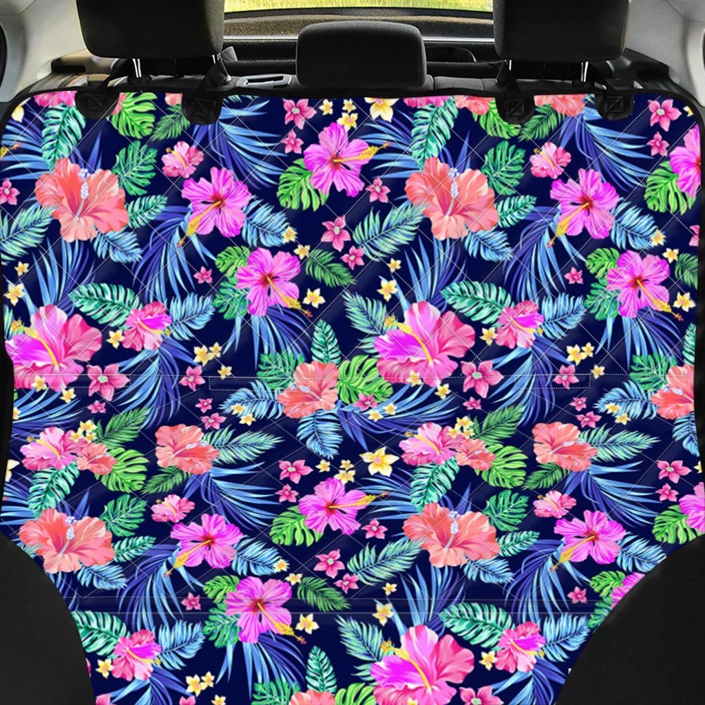 Tropical Exotic Flowers Hibiscus Hawaiian Print Pet Car Seat Cover-grizzshop