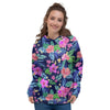 Tropical Exotic Flowers Hibiscus Hawaiian Print Women's Hoodie-grizzshop