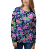 Tropical Exotic Flowers Hibiscus Hawaiian Print Women's Sweatshirt-grizzshop