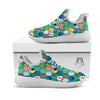 Tropical Exotic Hawaii Art Print Pattern White Athletic Shoes-grizzshop