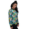 Tropical Exotic Hawaii Art Print Pattern Women's Bomber Jacket-grizzshop