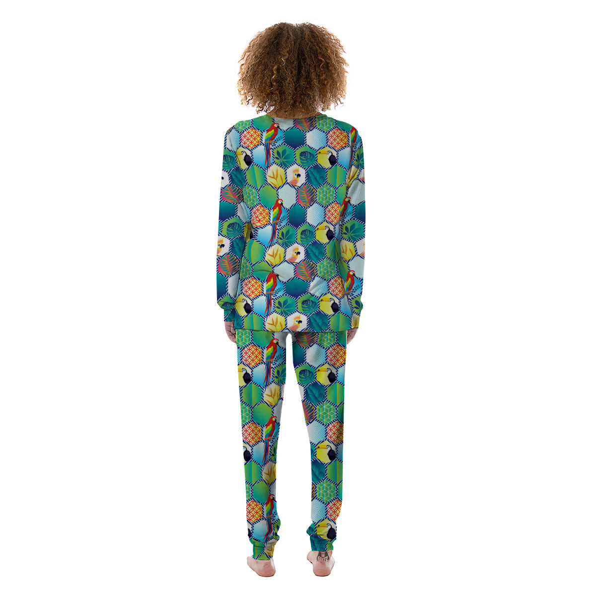 Tropical Exotic Hawaii Art Print Pattern Women's Pajamas-grizzshop