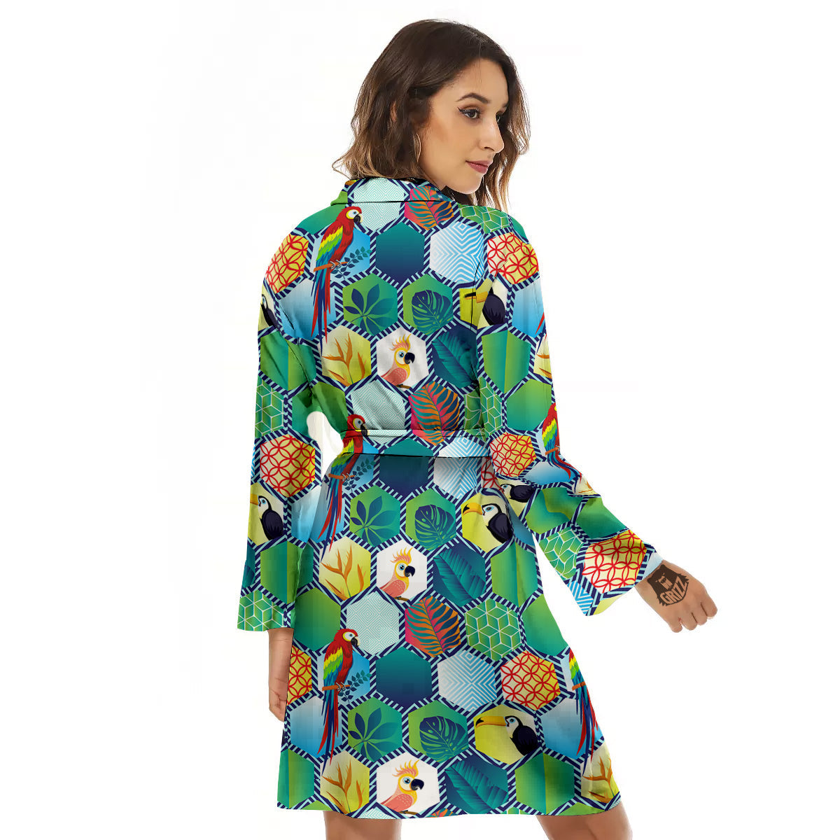 Tropical Exotic Hawaii Art Print Pattern Women's Robe-grizzshop