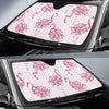 Tropical Flamingo Hawaiian Floral Pattern Print Car Sun Shade-grizzshop