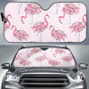 Tropical Flamingo Hawaiian Floral Pattern Print Car Sun Shade-grizzshop