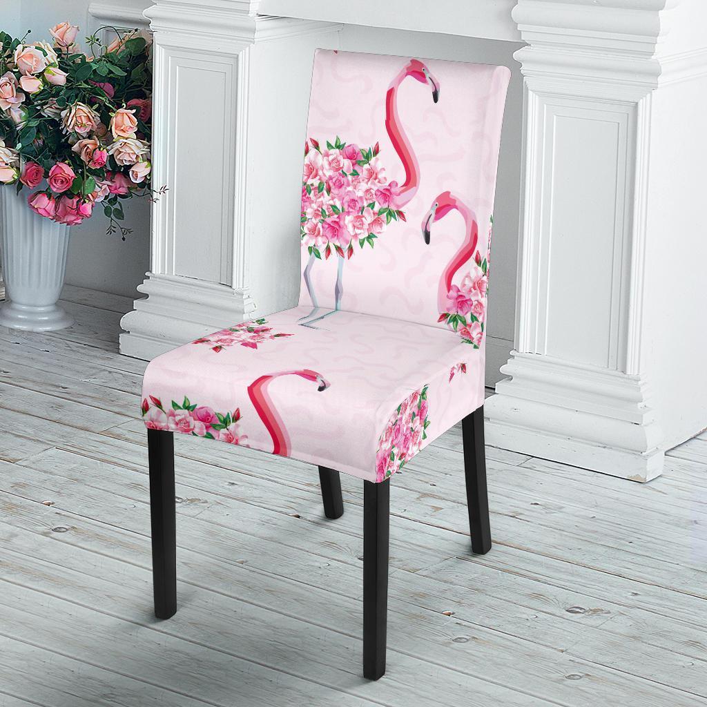 Tropical Flamingo Hawaiian Floral Pattern Print Chair Cover-grizzshop