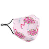 Tropical Flamingo Hawaiian Floral Pattern Print Face Mask-grizzshop