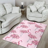 Tropical Flamingo Hawaiian Floral Pattern Print Floor Mat-grizzshop