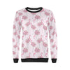 Tropical Flamingo Hawaiian Floral Pattern Print Women Crewneck Sweatshirt-grizzshop