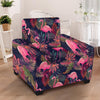 Tropical Flamingo Hawaiian Print Armchair Cover-grizzshop