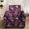 Tropical Flamingo Hawaiian Print Armchair Cover-grizzshop