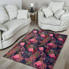 Tropical Flamingo Hawaiian Print Floor Mat-grizzshop