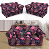 Tropical Flamingo Hawaiian Print Loveseat Cover-grizzshop