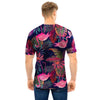 Tropical Flamingo Hawaiian Print Men T Shirt-grizzshop