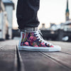 Tropical Flamingo Hawaiian Print Men's High Top Shoes-grizzshop