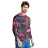 Tropical Flamingo Hawaiian Print Men's Sweatshirt-grizzshop