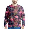 Tropical Flamingo Hawaiian Print Men's Sweatshirt-grizzshop