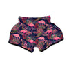 Tropical Flamingo Hawaiian Print Muay Thai Boxing Shorts-grizzshop