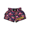 Tropical Flamingo Hawaiian Print Muay Thai Boxing Shorts-grizzshop